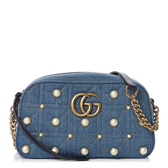 Gucci Handbags - Gucci Matelassé GG Marmont Pearl Shoulder Bag NEW W DUSTBAG